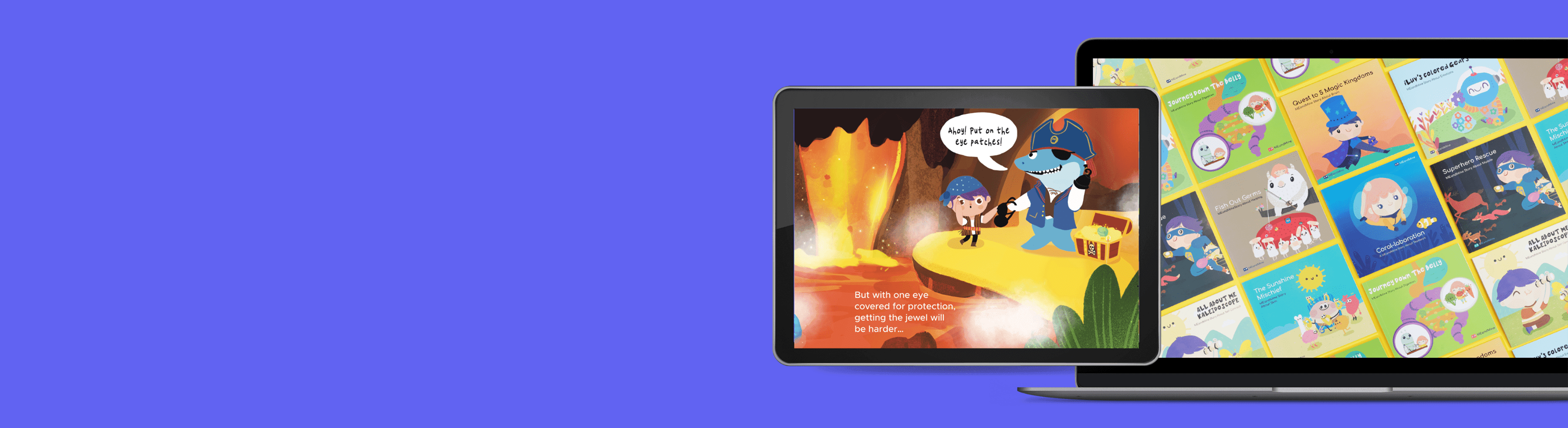 A laptop playing a MEandMine story video